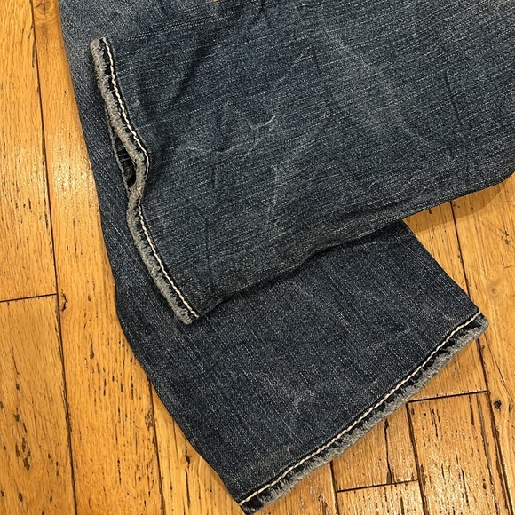 SILVER Frances 18” low rise bootcut distressed jeans. Altered to: 26x34. EUC - Picture 2 of 11